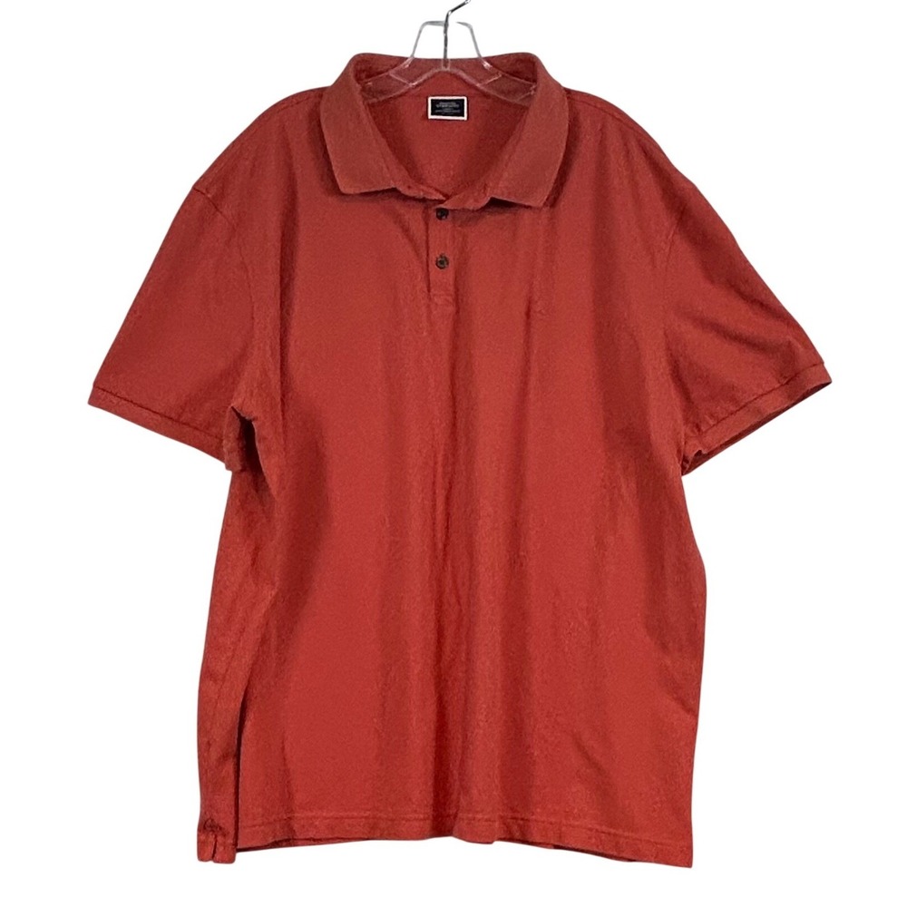 Charles Tyrwhitt Mens 3XL‎ Coral/Orange Cotton Pique Short Sleeve Polo Shirt